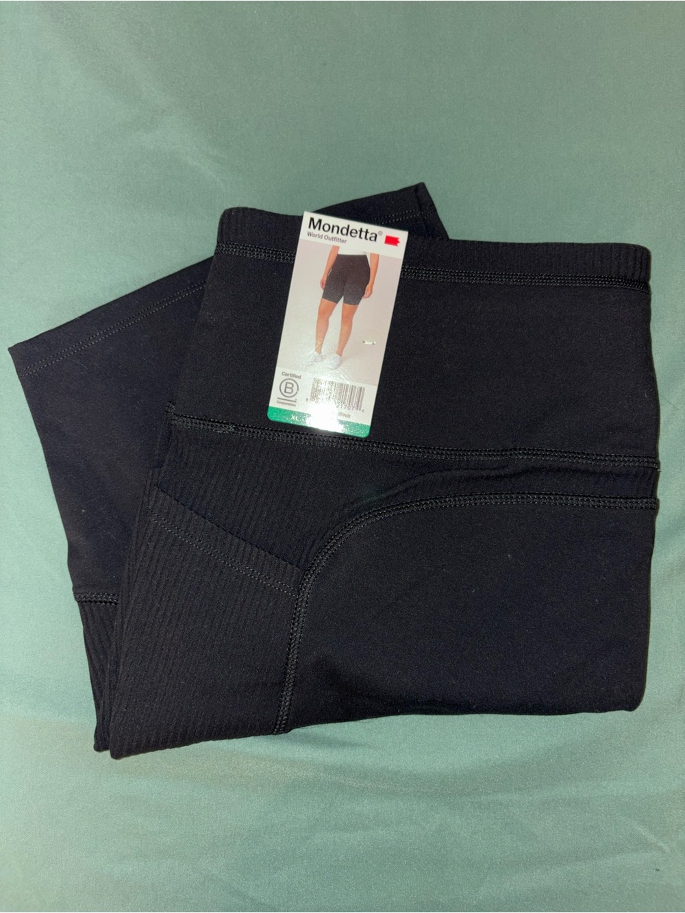 Mondetta Black High-Waist Biker Short